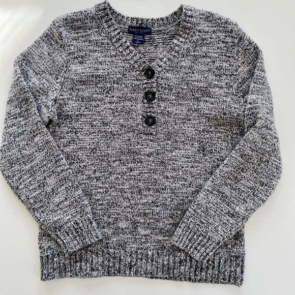 Karen Scott Petites | Large | grey & black sweater - Picture 5 of 8